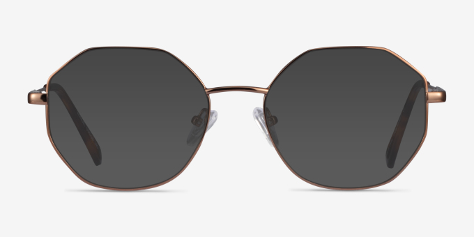 Astral Bronze MetalEyeglass Frames from EyeBuyDirect, with Tinted Lenses