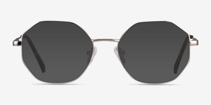 Astral Silver MetalEyeglass Frames from EyeBuyDirect, with Tinted Lenses