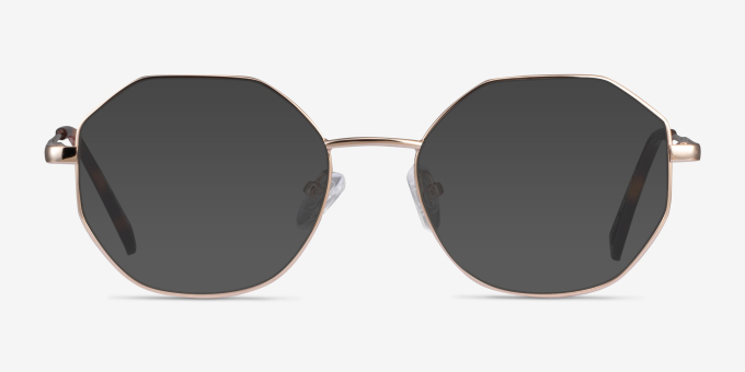 Astral Gold MetalEyeglass Frames from EyeBuyDirect, with Tinted Lenses