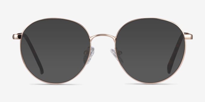 Haiku Golden MetalEyeglass Frames from EyeBuyDirect, with Tinted Lenses