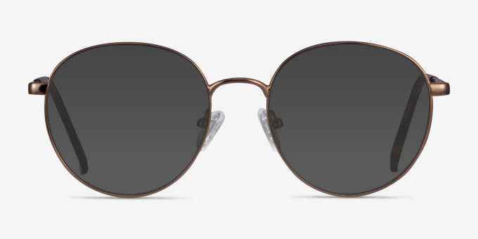 Haiku Bronze MétalMontures de lunettes de vue d'EyeBuyDirect, Avec des Verres Teintés