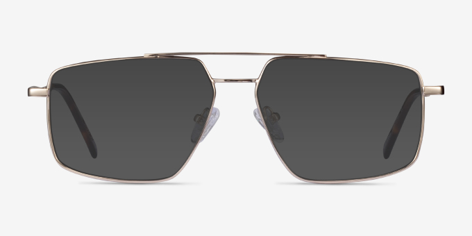 Granary Gold MetalEyeglass Frames from EyeBuyDirect, with Tinted Lenses