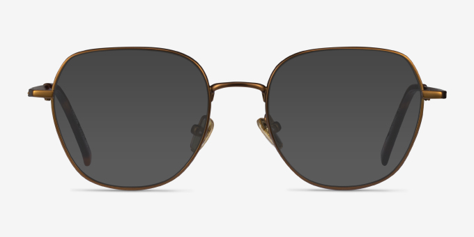 Pimlico Bronze MétalMontures de lunettes de vue d'EyeBuyDirect, Avec des Verres Teintés