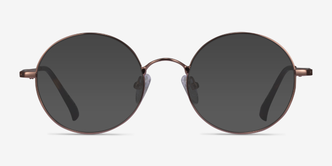 Lanscilo Bronze MetalEyeglass Frames from EyeBuyDirect, with Tinted Lenses