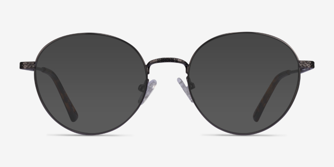 Wiz Gunmetal Tortoise MetalEyeglass Frames from EyeBuyDirect, with Tinted Lenses