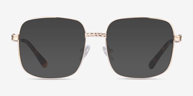 Coil Gold MetalEyeglass Frames from EyeBuyDirect, with Tinted Lenses