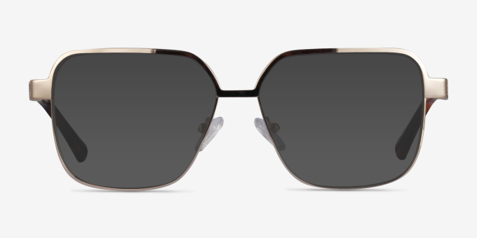 Gear Gold MetalEyeglass Frames from EyeBuyDirect, with Tinted Lenses