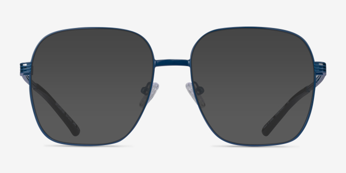 Epicenter Blue MetalEyeglass Frames from EyeBuyDirect, with Tinted Lenses