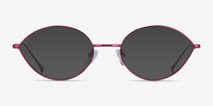 Aperture Clear Purple MetalEyeglass Frames from EyeBuyDirect, with Tinted Lenses