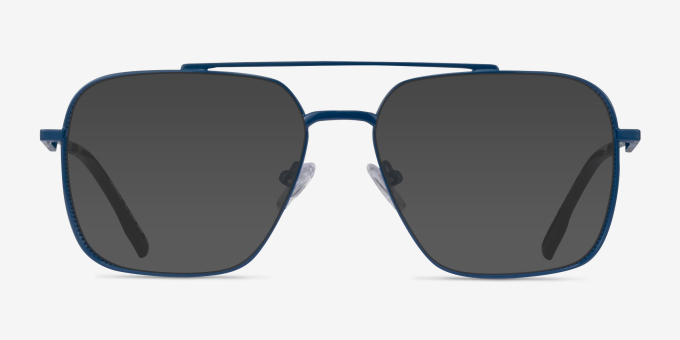 Townes Blue MetalEyeglass Frames from EyeBuyDirect, with Tinted Lenses