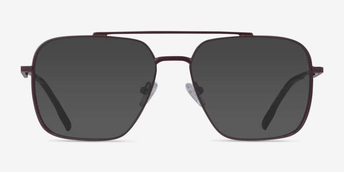 Townes Brown Black MetalEyeglass Frames from EyeBuyDirect, with Tinted Lenses