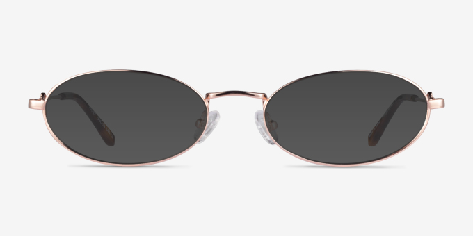 Juliet Rose Gold MetalEyeglass Frames from EyeBuyDirect, with Tinted Lenses