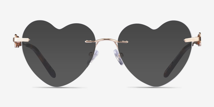 Casanova Light Gold MetalEyeglass Frames from EyeBuyDirect, with Tinted Lenses