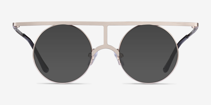 Framework Light Gold MetalEyeglass Frames from EyeBuyDirect, with Tinted Lenses