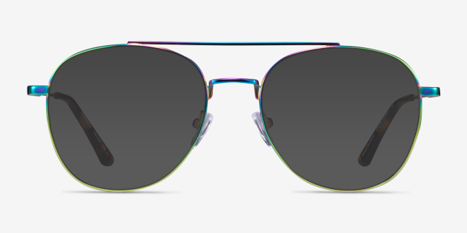 Empower Rainbow MetalEyeglass Frames from EyeBuyDirect, with Tinted Lenses