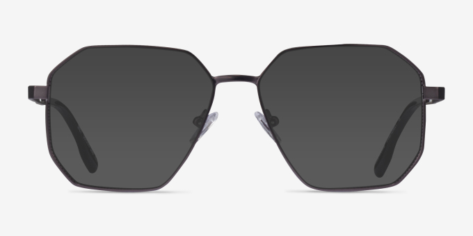 Met Gunmetal Blue MetalEyeglass Frames from EyeBuyDirect, with Tinted Lenses