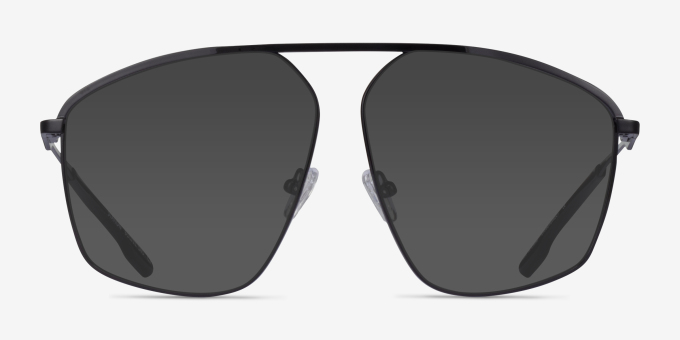 Station Black MetalEyeglass Frames from EyeBuyDirect, with Tinted Lenses