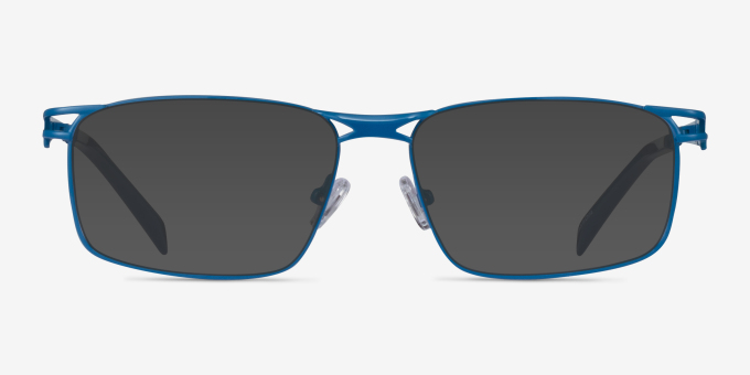 Nexus Blue MetalEyeglass Frames from EyeBuyDirect, with Tinted Lenses