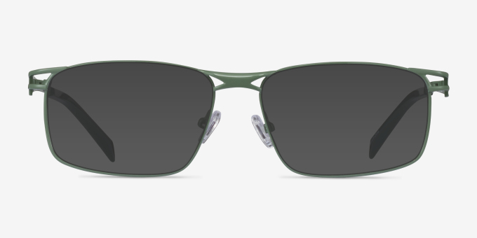 Nexus Green MetalEyeglass Frames from EyeBuyDirect, with Tinted Lenses