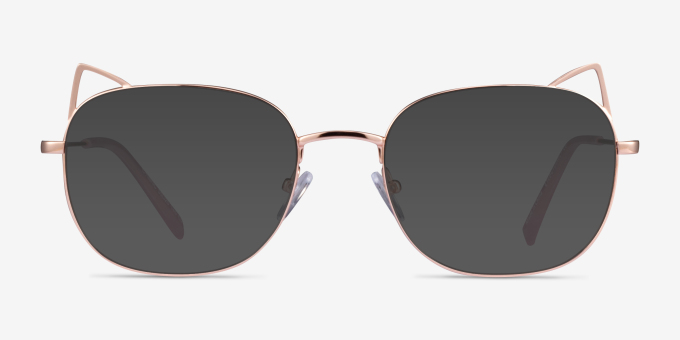 Cymric Rose Gold MetalEyeglass Frames from EyeBuyDirect, with Tinted Lenses