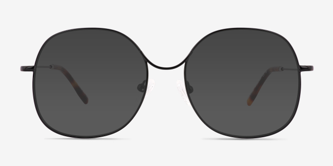 Wilbur Black MetalEyeglass Frames from EyeBuyDirect, with Tinted Lenses