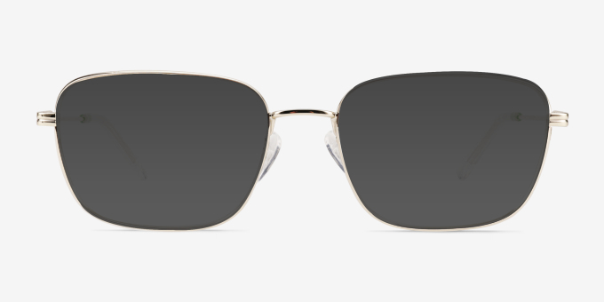 Manifest Shiny Gold MetalEyeglass Frames from EyeBuyDirect, with Tinted Lenses