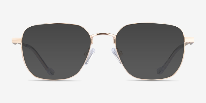 Shiloh Shiny Gold MetalEyeglass Frames from EyeBuyDirect, with Tinted Lenses