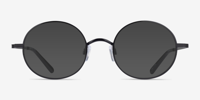 Merrill Black MetalEyeglass Frames from EyeBuyDirect, with Tinted Lenses