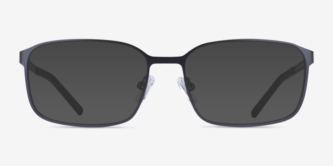 Zayn Matte Navy MetalEyeglass Frames from EyeBuyDirect, with Tinted Lenses