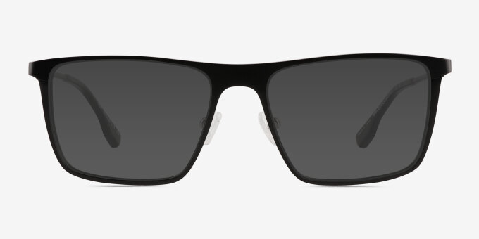 Rev Matte Black Aluminium AlloyEyeglass Frames from EyeBuyDirect, with Tinted Lenses