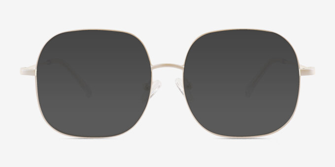 Movement White MetalEyeglass Frames from EyeBuyDirect, with Tinted Lenses
