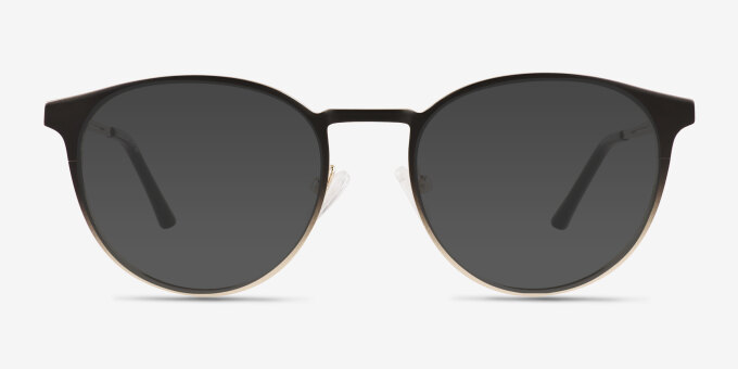 Jayce Gradient Black MetalEyeglass Frames from EyeBuyDirect, with Tinted Lenses