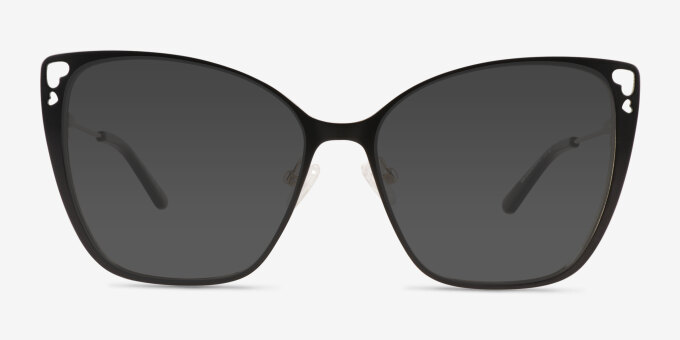 Truly Black MetalEyeglass Frames from EyeBuyDirect, with Tinted Lenses