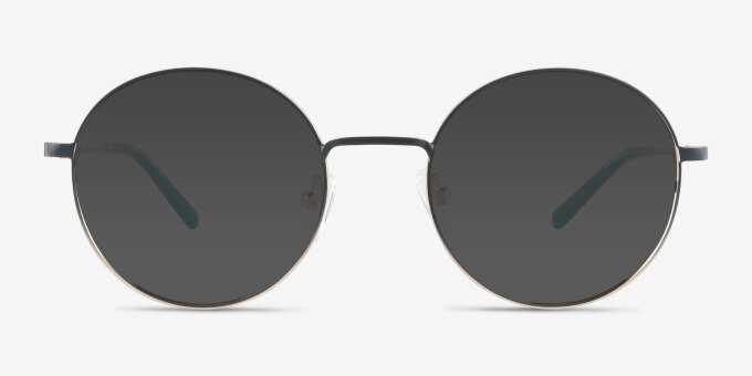 Saige Gradient Green Gold MetalEyeglass Frames from EyeBuyDirect, with Tinted Lenses