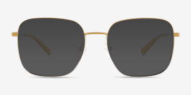 Adley Gradient Yellow Silver Métal Montures de lunettes de vue d'EyeBuyDirect, with Tinted Lenses