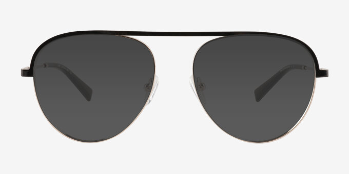 Kori Black Gold MetalEyeglass Frames from EyeBuyDirect, with Tinted Lenses