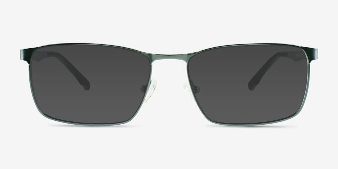 Pc Gray Green Blue MetalEyeglass Frames from EyeBuyDirect, with Tinted Lenses