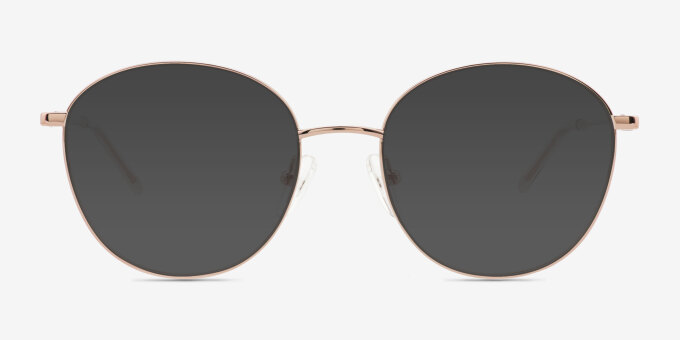 Coles Rose Gold Alternative MaterialsEyeglass Frames from EyeBuyDirect, with Tinted Lenses