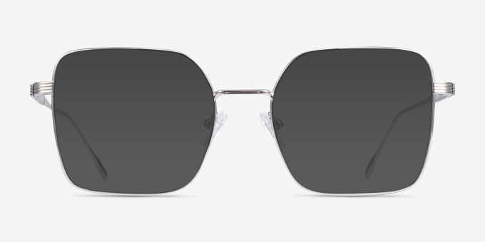 Durnan Silver MetalEyeglass Frames from EyeBuyDirect, with Tinted Lenses