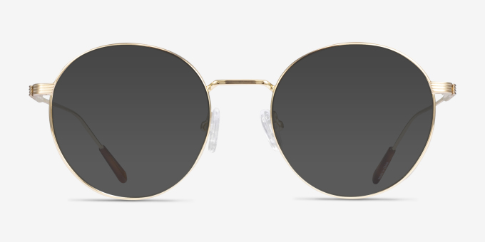 Walton Doré MétalMontures de lunettes de vue d'EyeBuyDirect, Avec des Verres Teintés