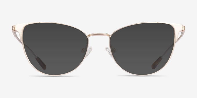 Alli Gold MetalEyeglass Frames from EyeBuyDirect, with Tinted Lenses