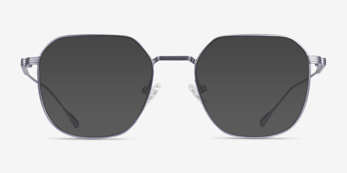 Tilden Bleu MétalMontures de lunettes de vue d'EyeBuyDirect, Avec des Verres Teintés