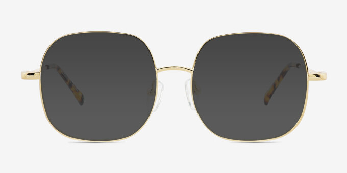 Movement Golden MetalEyeglass Frames from EyeBuyDirect, with Tinted Lenses