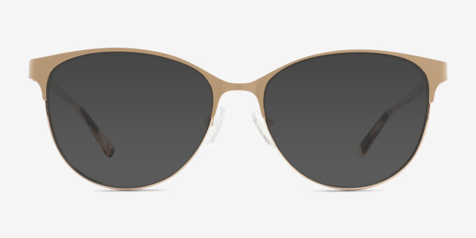 Astori Gold MetalEyeglass Frames from EyeBuyDirect, with Tinted Lenses