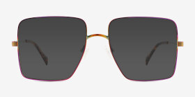 Be You Multicolore Métal Montures de lunettes de vue d'EyeBuyDirect, with Tinted Lenses