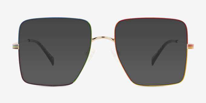 Be You Rainbow MetalEyeglass Frames from EyeBuyDirect, with Tinted Lenses