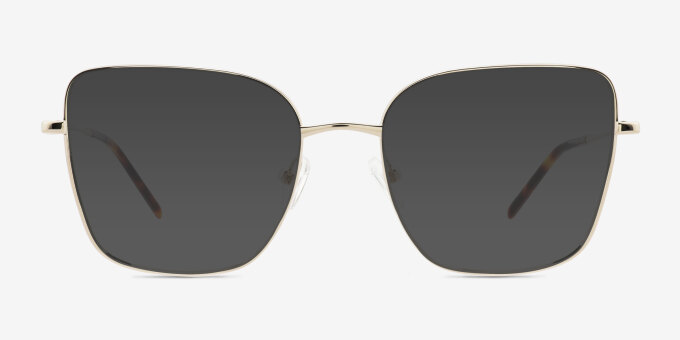 Wynn Gold Alternative MaterialsEyeglass Frames from EyeBuyDirect, with Tinted Lenses