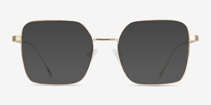 Durnan Gold MetalEyeglass Frames from EyeBuyDirect, with Tinted Lenses