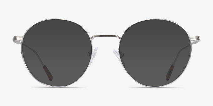 Walton Silver MetalEyeglass Frames from EyeBuyDirect, with Tinted Lenses