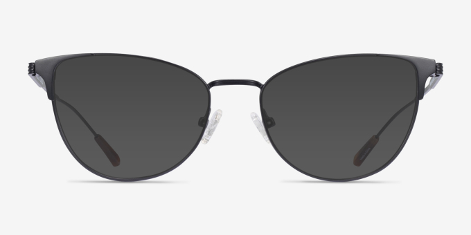 Alli Black MetalEyeglass Frames from EyeBuyDirect, with Tinted Lenses
